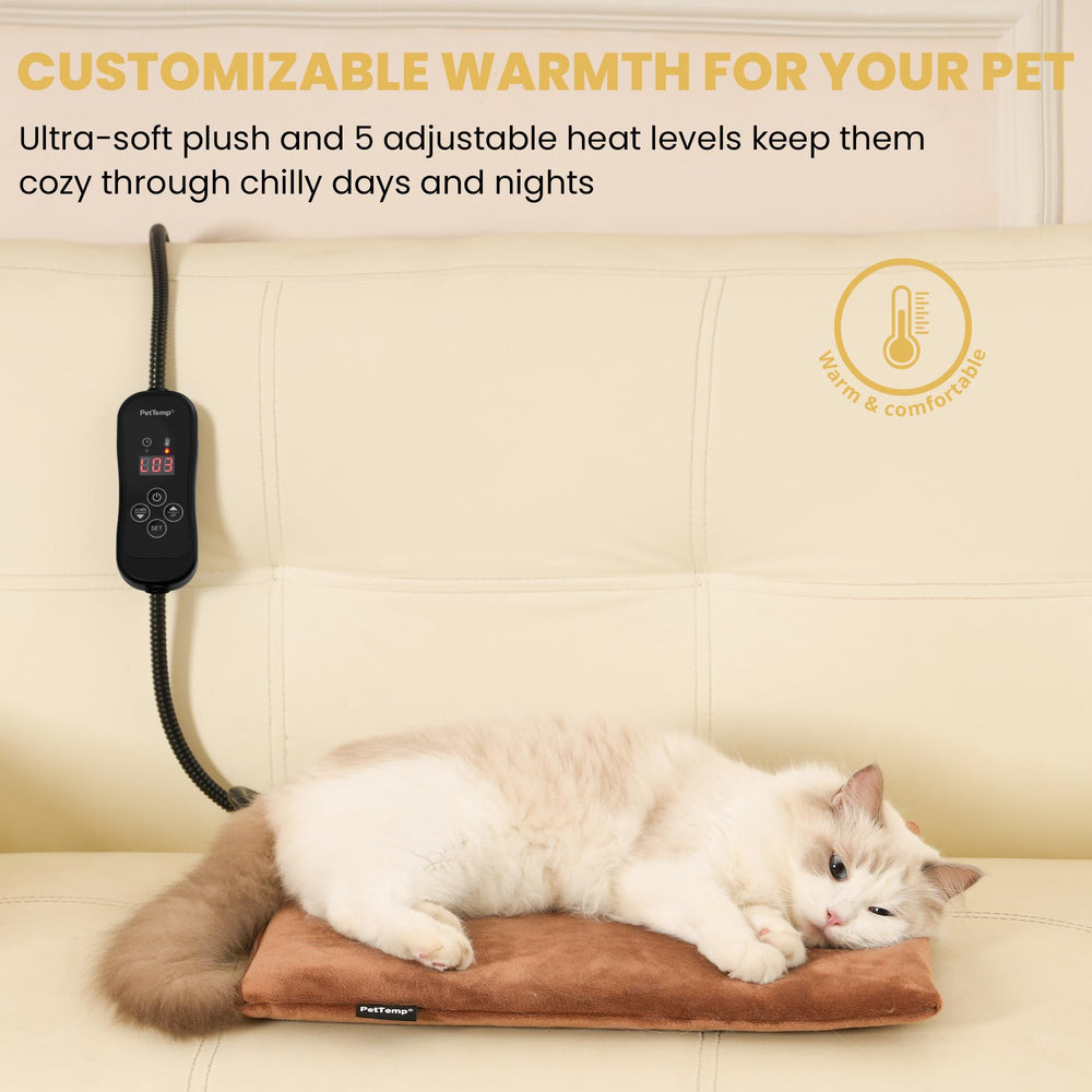 PetTemp heating pad in crate creates a cozy resting space for pets