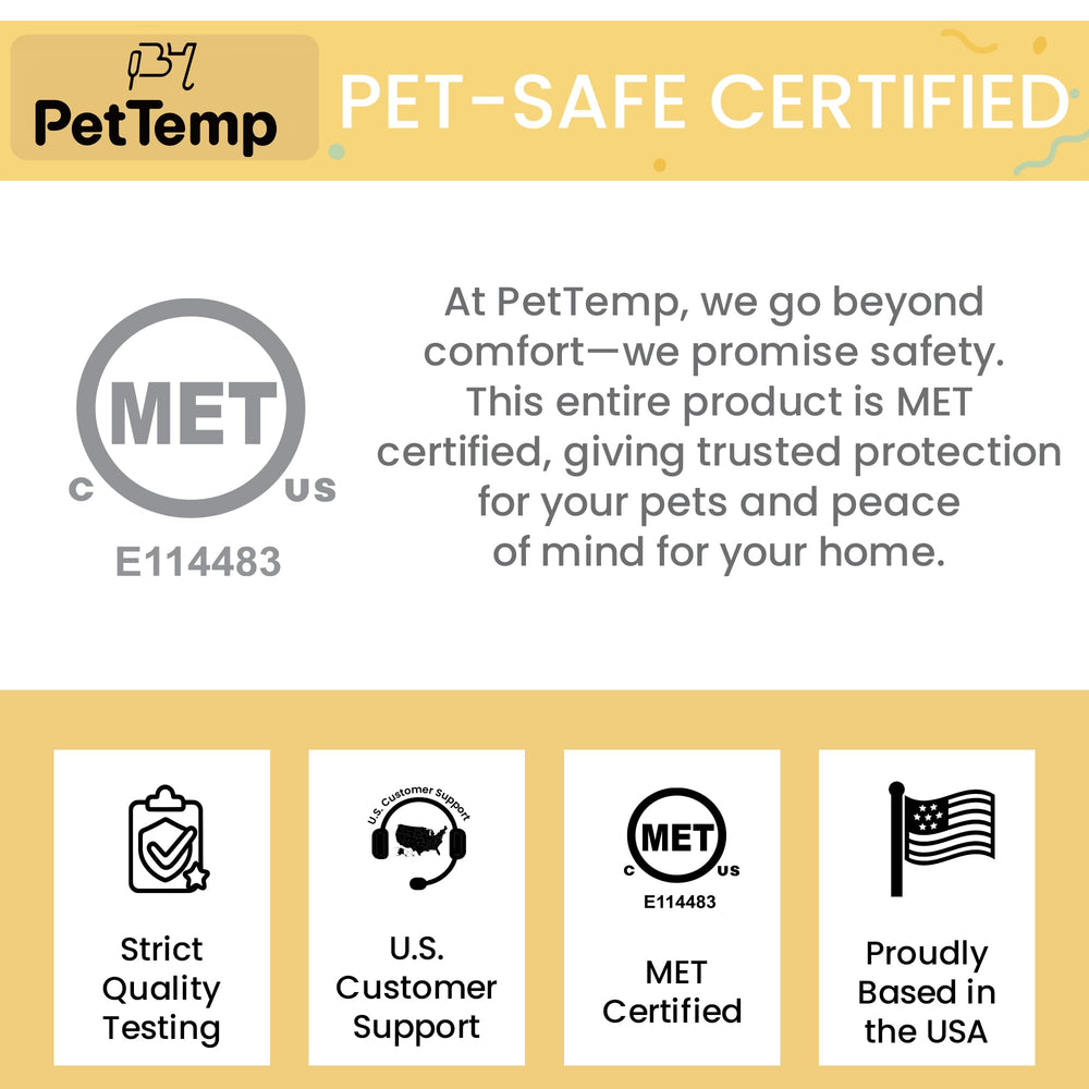 PetTemp US support team and 1-year warranty
