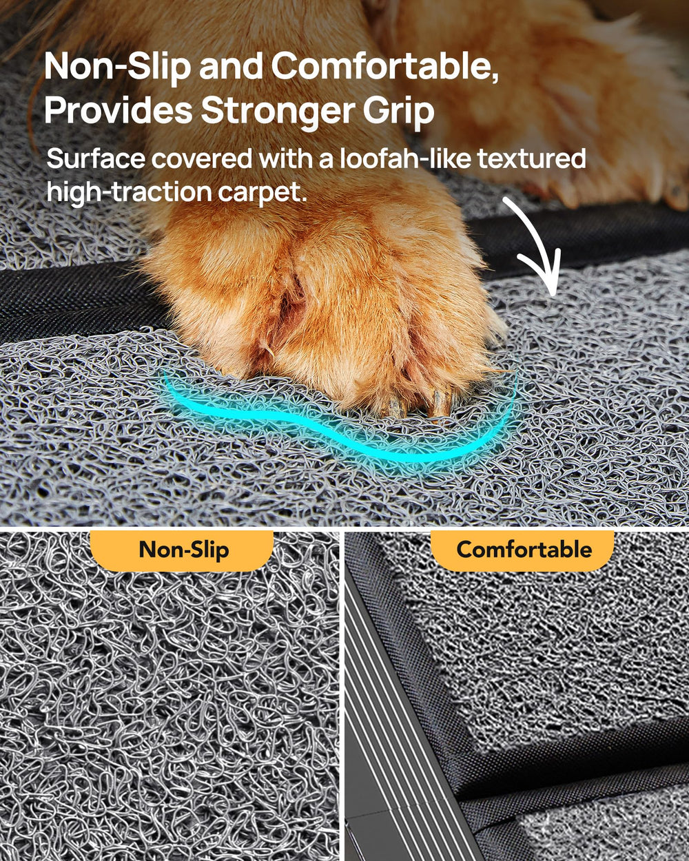 PetThem dog ramp folds compactly for easy storage in cars.
