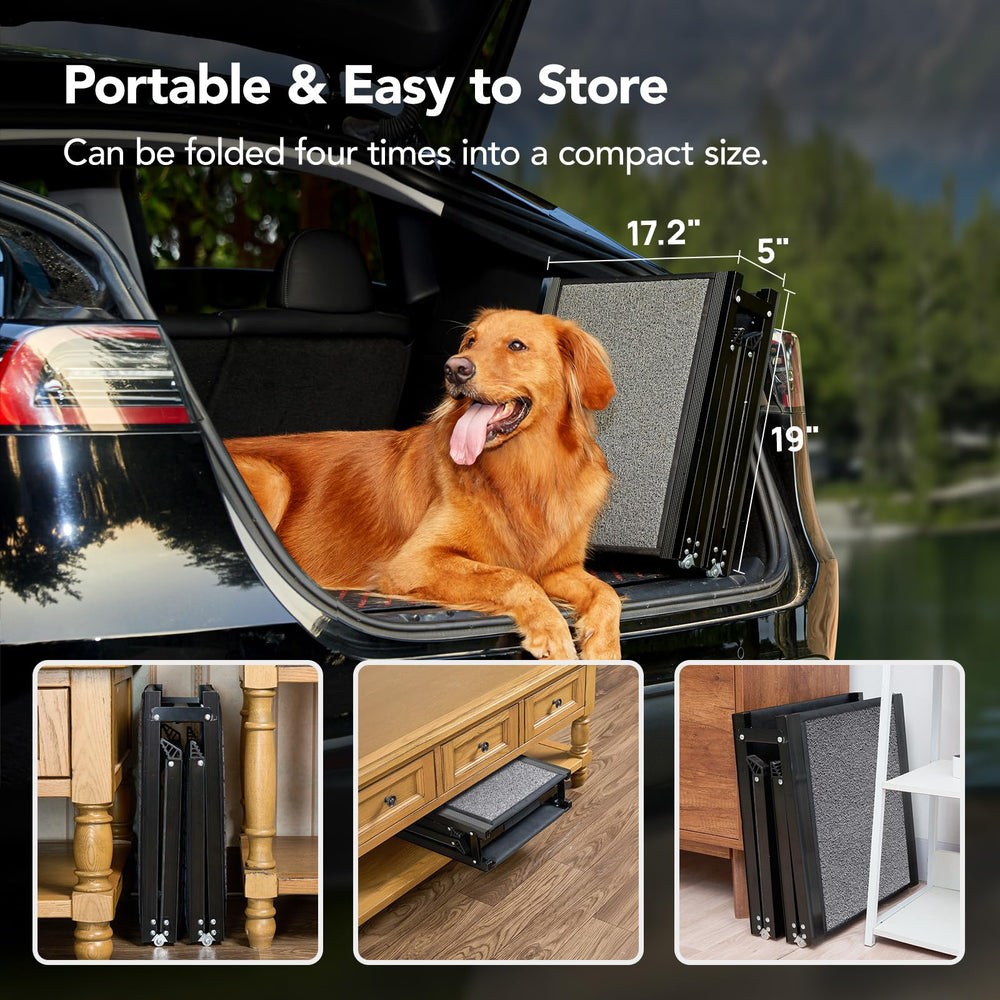 PetThem ramp weighs 19 pounds for simple lifting and positioning