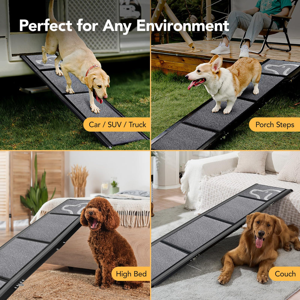 PetThem ramp includes a carry handle for convenient transport