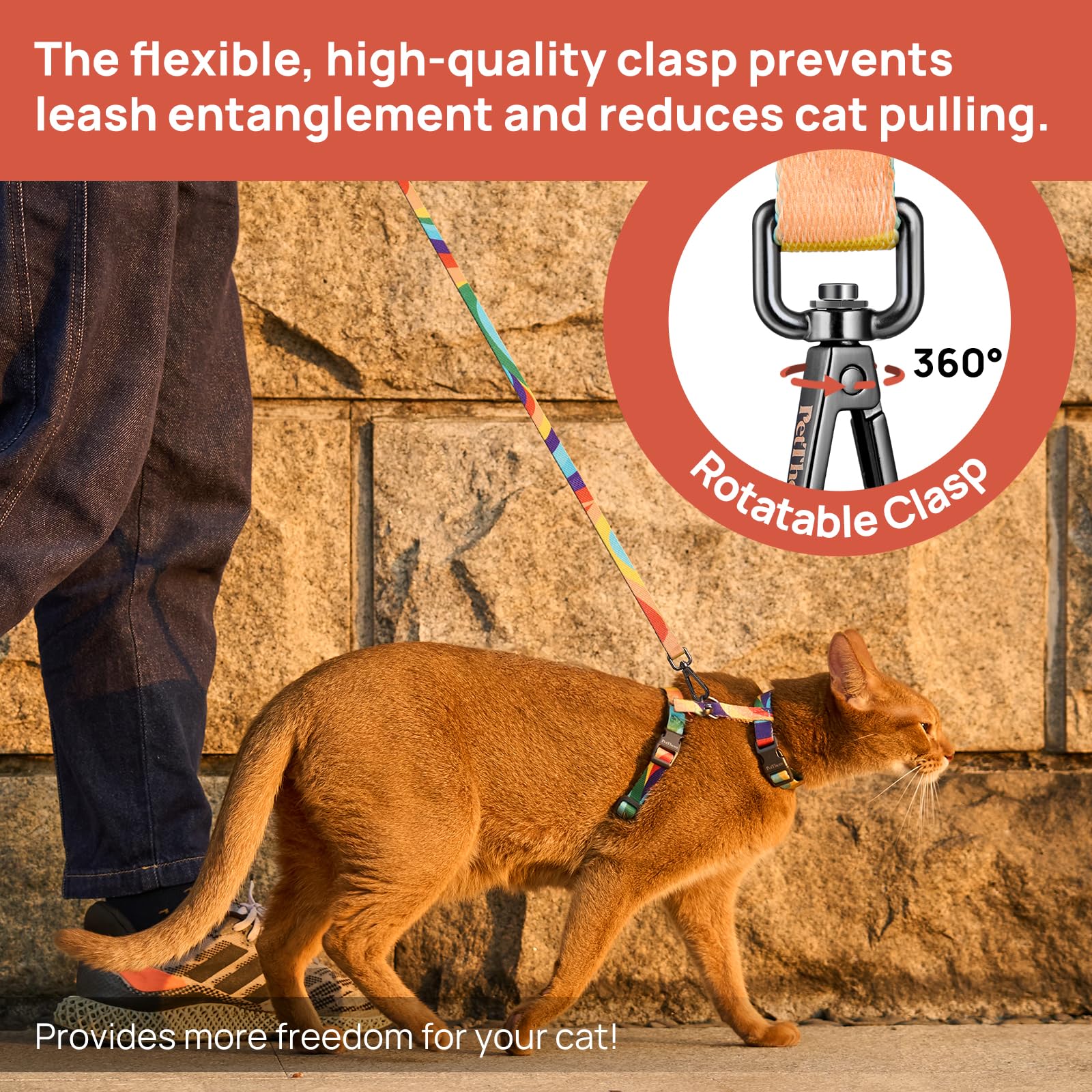 PetThem stainless steel D-rings close view for secure leash attachment