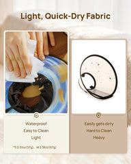 PetThem waterproof clear TPU outer layer resists stains and makes cleaning quick.