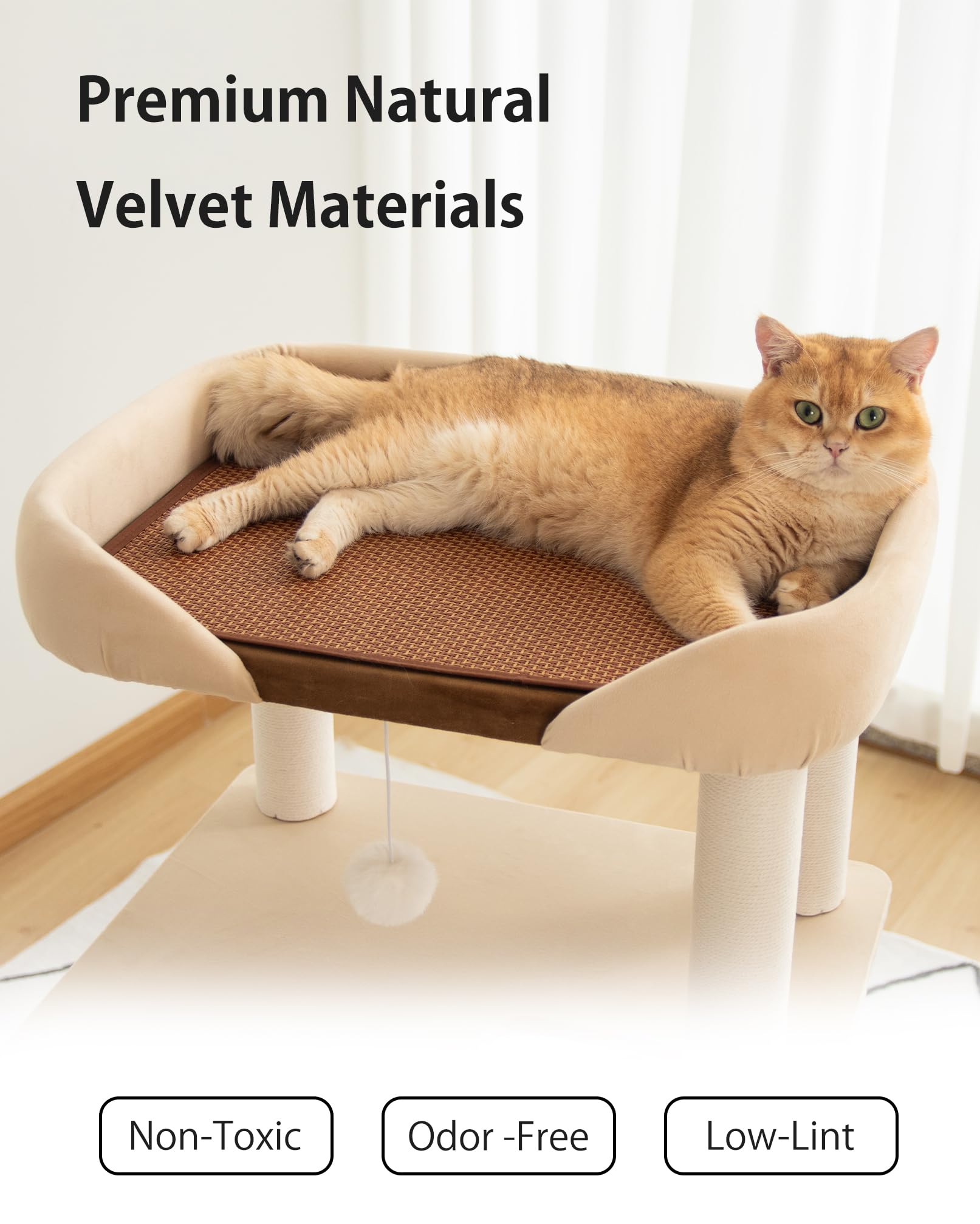 PETTIFUL cotton scratching posts promote safe, satisfying scratching sessions