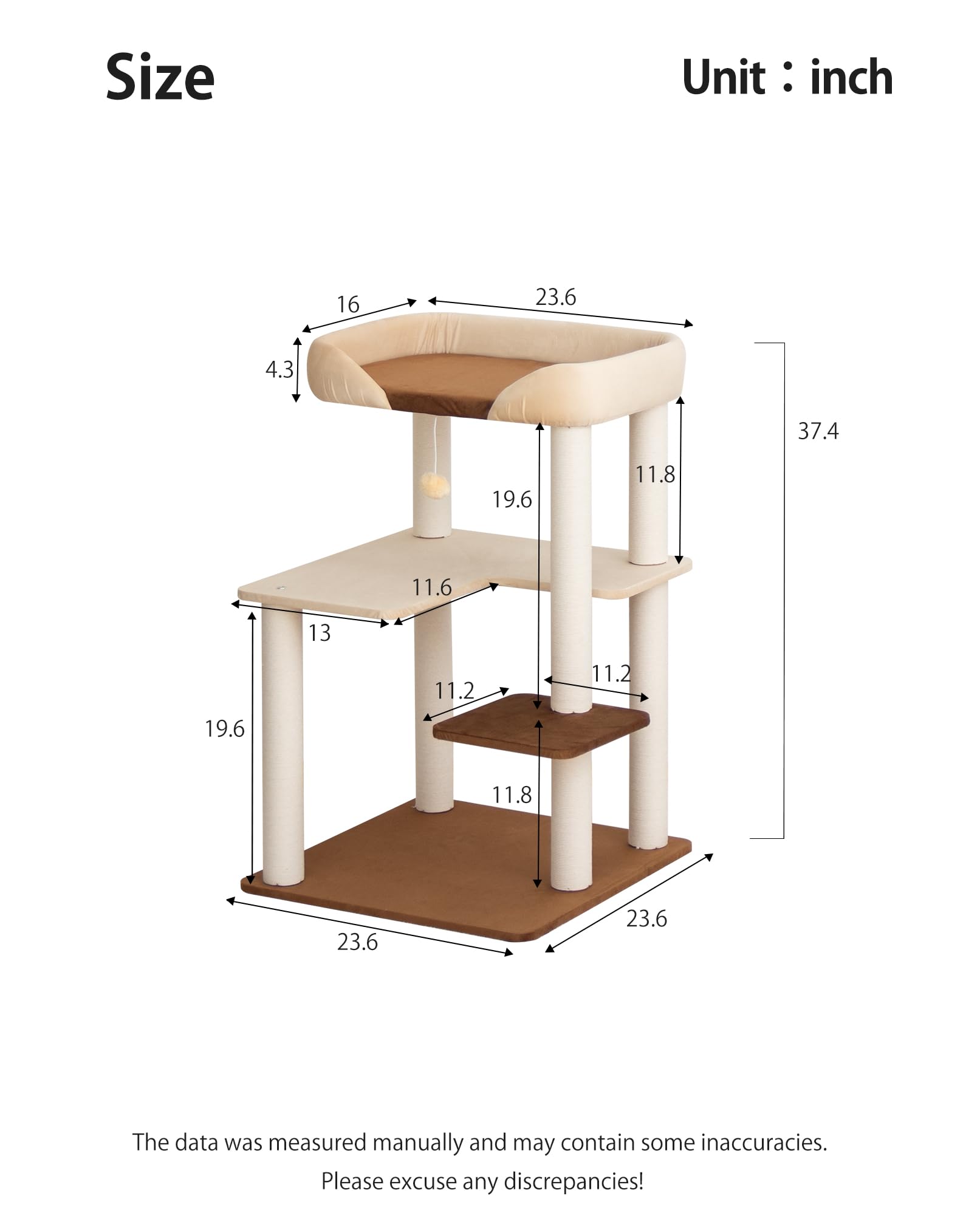 PETTIFUL indoor cat tree suited for multi-cat households