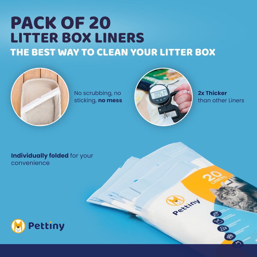 Pettiny easy-cleanup drawstrings simplify litter changes.