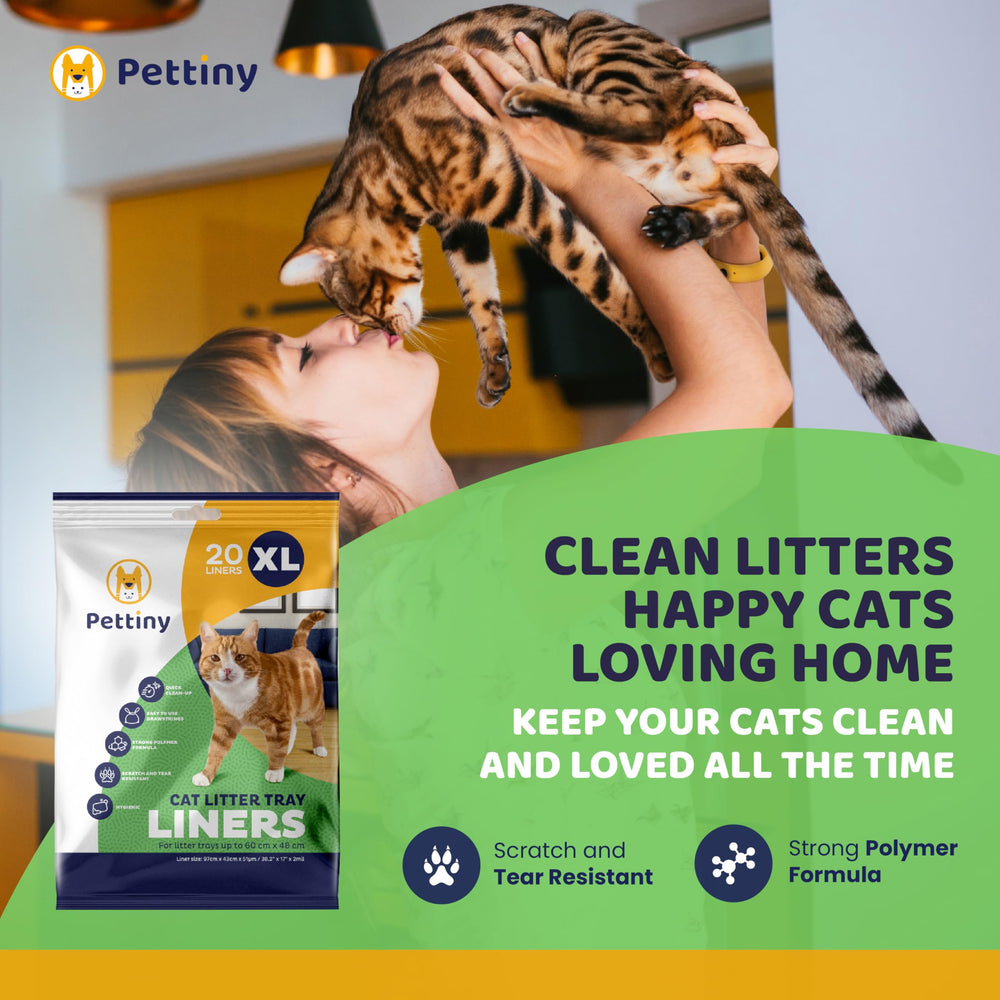 Pettiny recycled-material liner offers eco-friendly pet care.