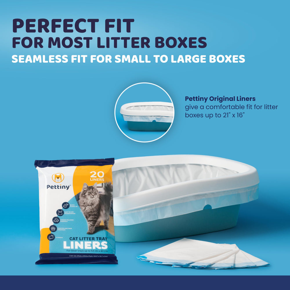 Pettiny large 34.3 x 16-inch liner fits jumbo litter pans.
