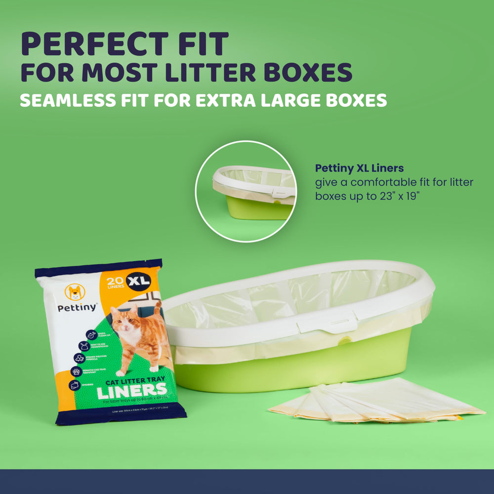 Pettiny leakproof odor-control liner keeps the litter area fresh.