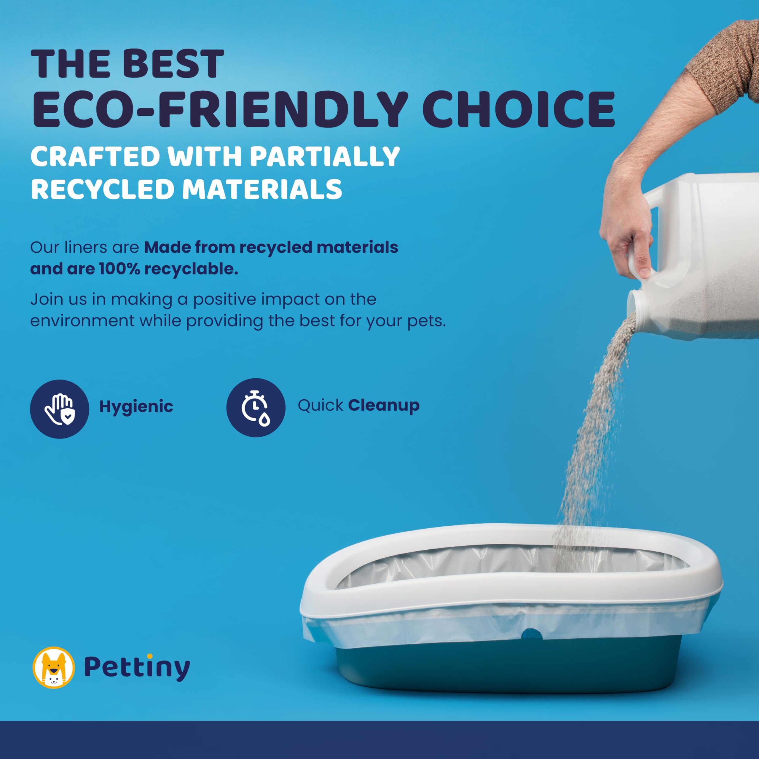 Pettiny premium durable liners endure busy multi-cat households.