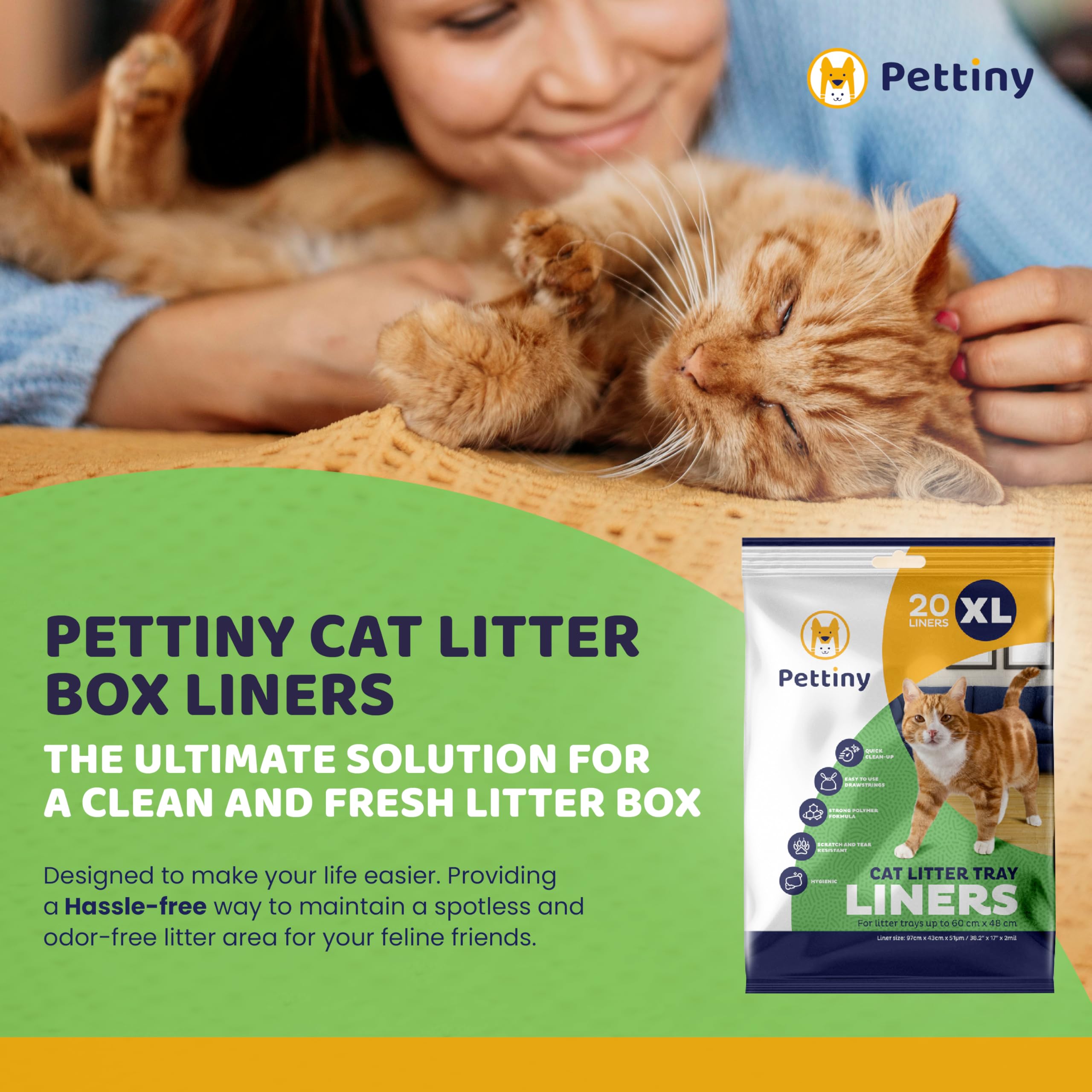 Pettiny scratch-resistant liner stands up to energetic multi-cat use.