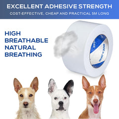 PETTIST cotton-cloth ear tape, water-resistant and flexible for year-round use