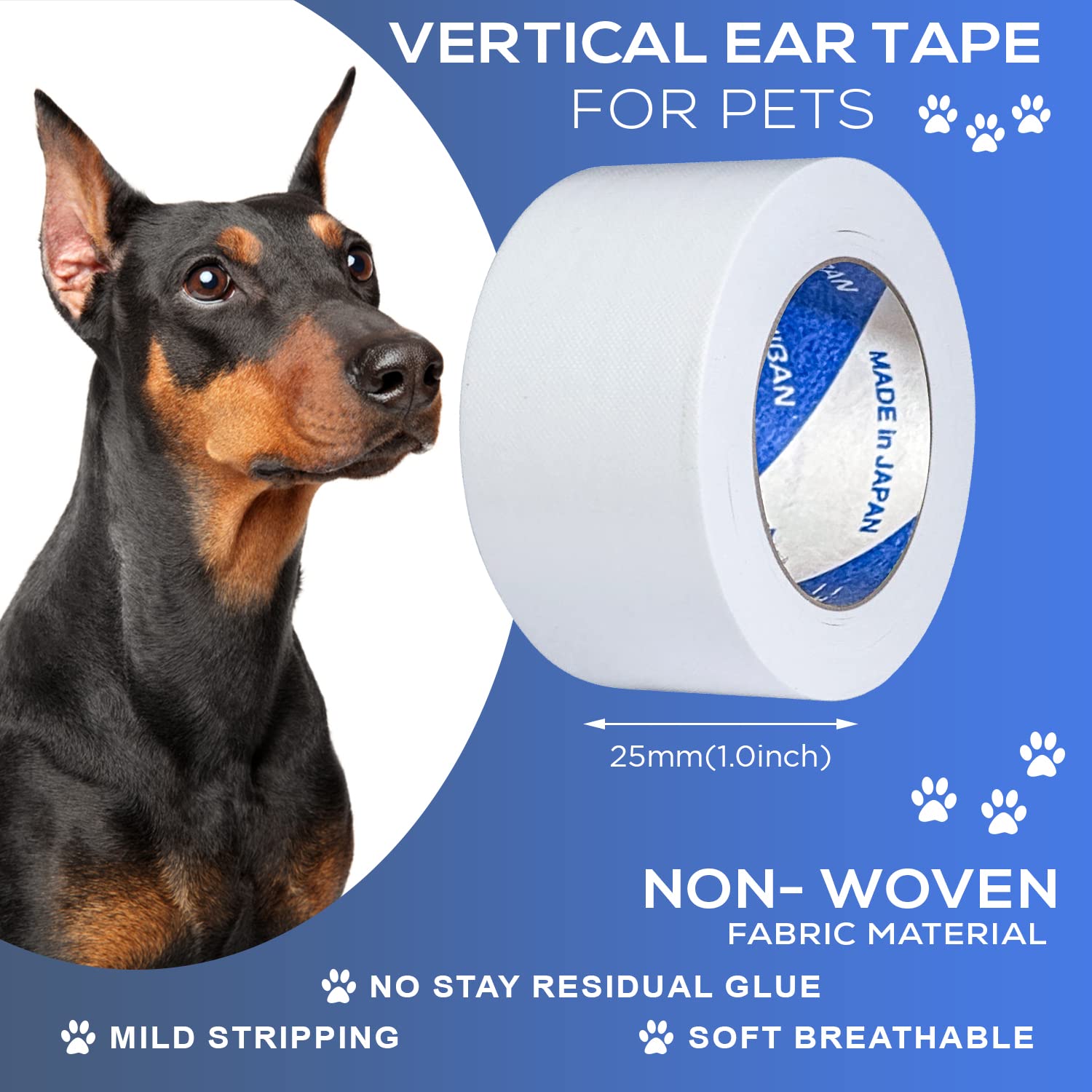 PETTIST dog ear cleaner cotton swabs set, gentle cleaning for pets