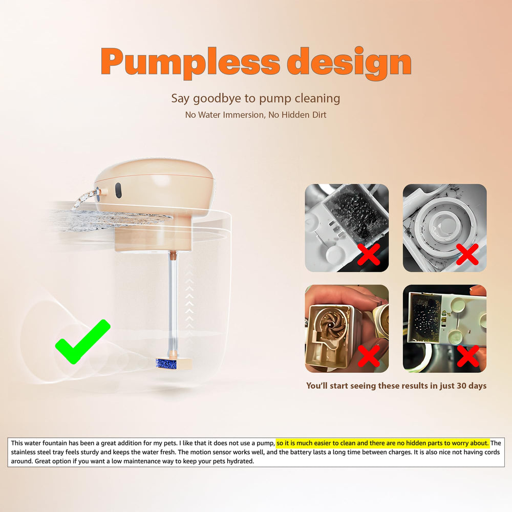 PetTop battery compartment enables long-lasting hydration during outages.