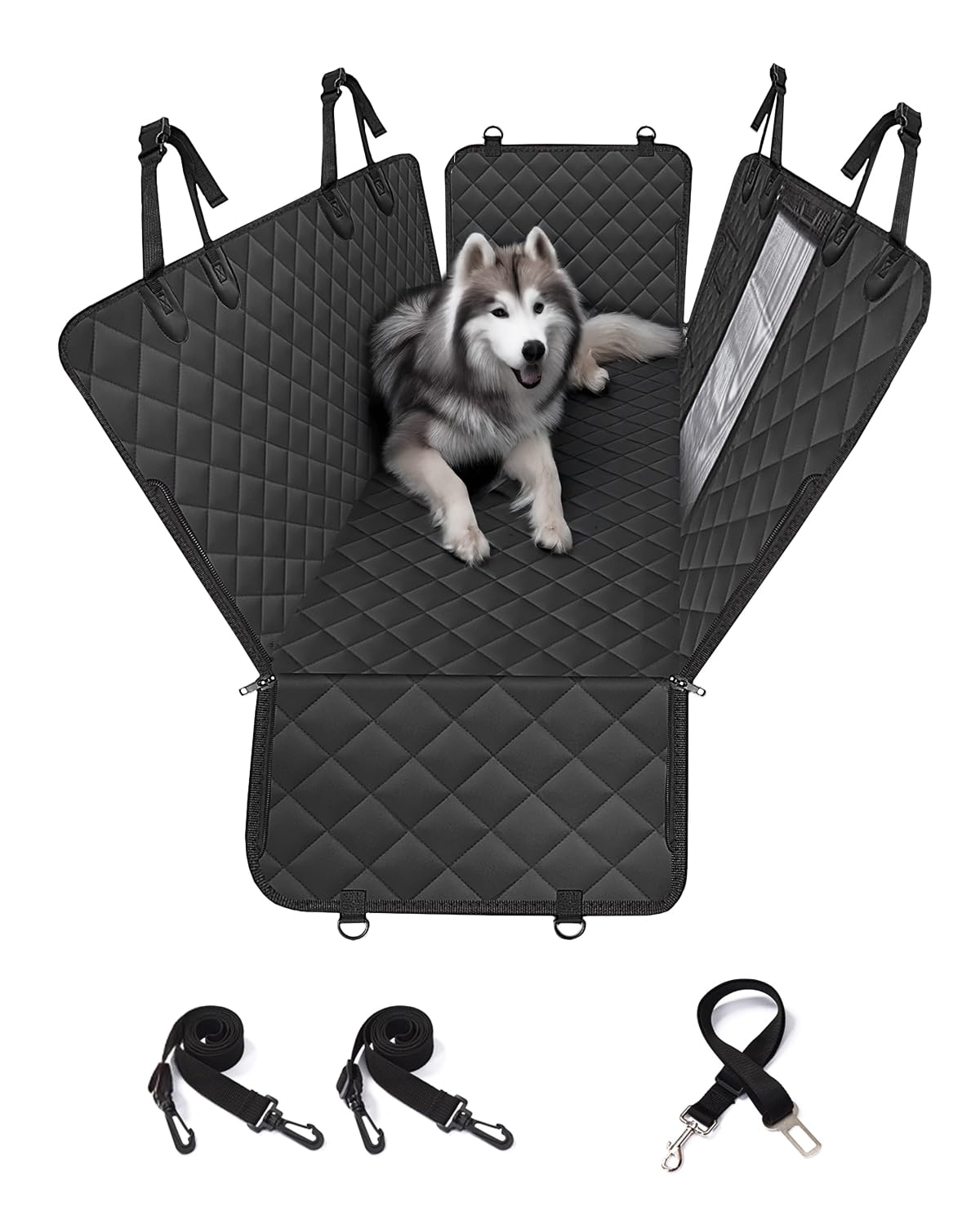 Pettycare dog car seat cover back seat shows universal fit and protection from dirt