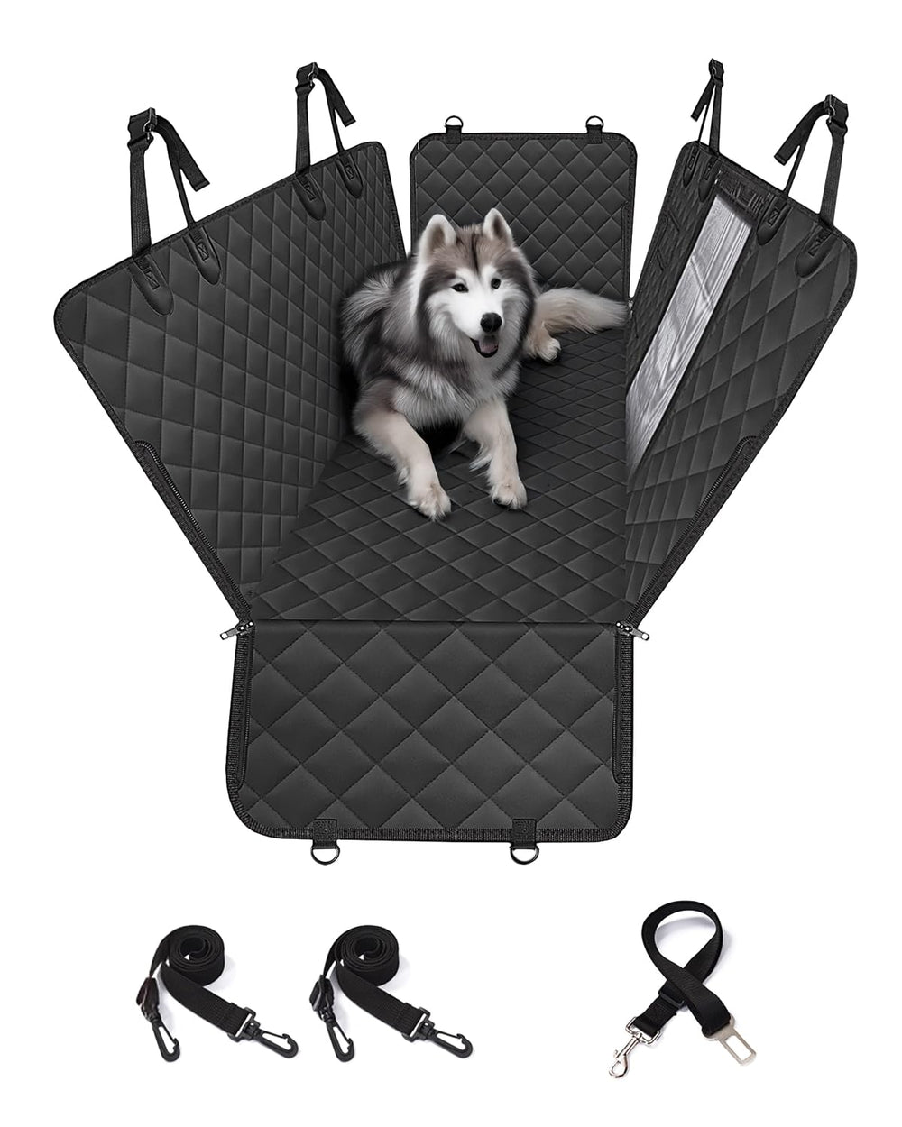 Pettycare dog car seat cover back seat shows universal fit and protection from dirt