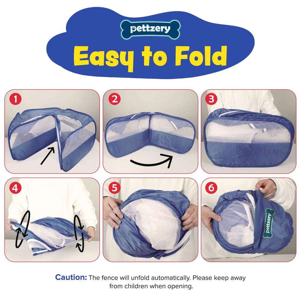 Pettzery playpen used for kittens and bunnies during playtime
