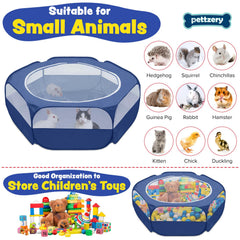 Pettzery playpen with waterproof 190t fabric protects floors
