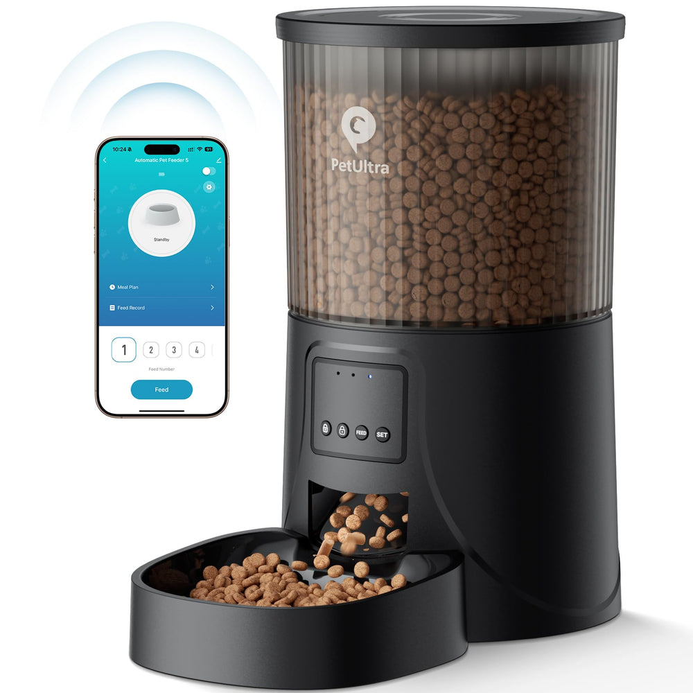 PETULTRA feeder WiFi setup enables easy remote control.