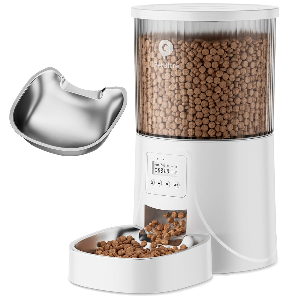 PETULTRA Automatic Feeder 4L front view for easy meal scheduling