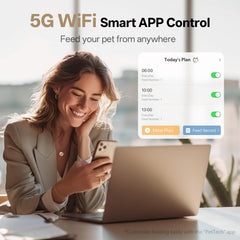 PETULTRA feeder app control enables personalized feeding schedules.