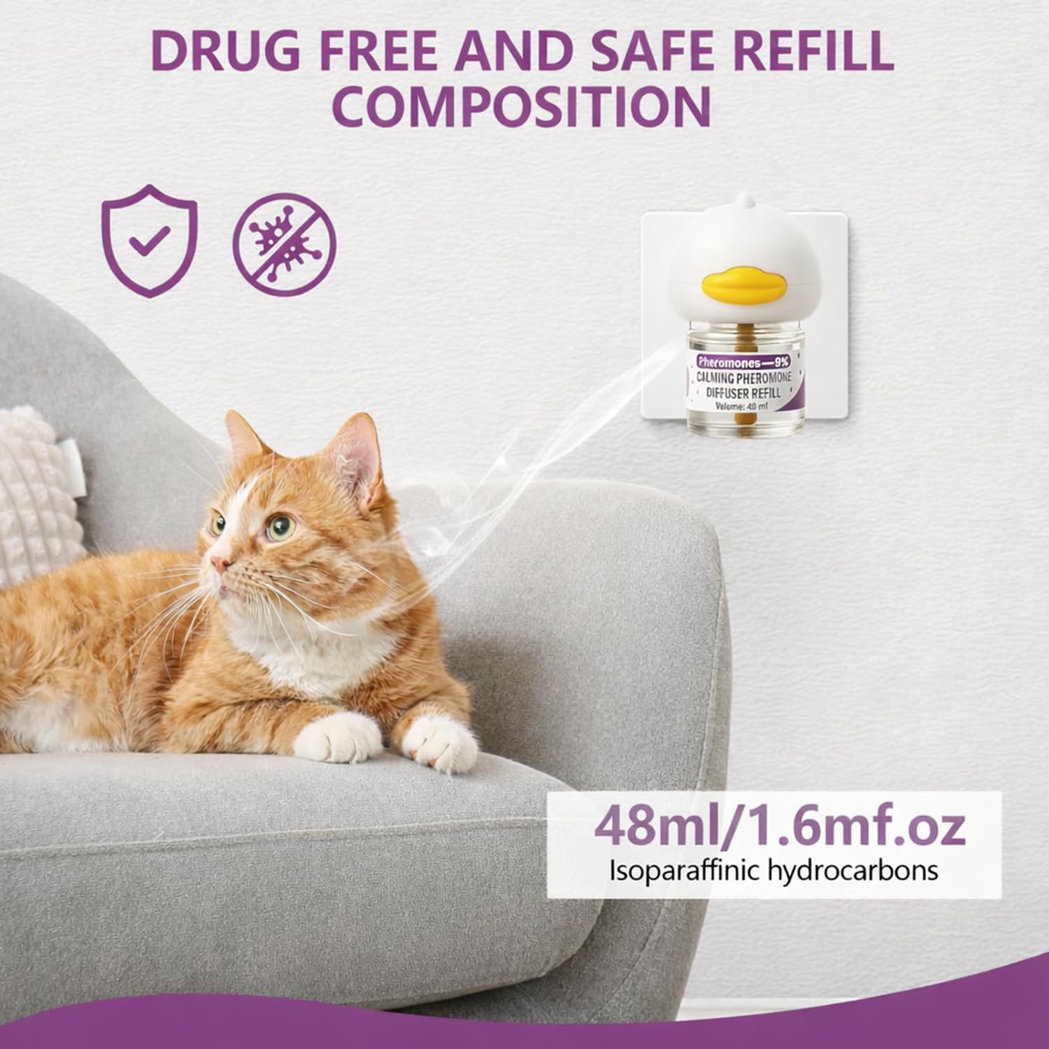 Peturarion cat-friendly setup with diffusers supporting calm in busy households