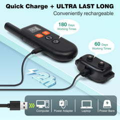 PETURE device supports up to three dogs with separate training channels