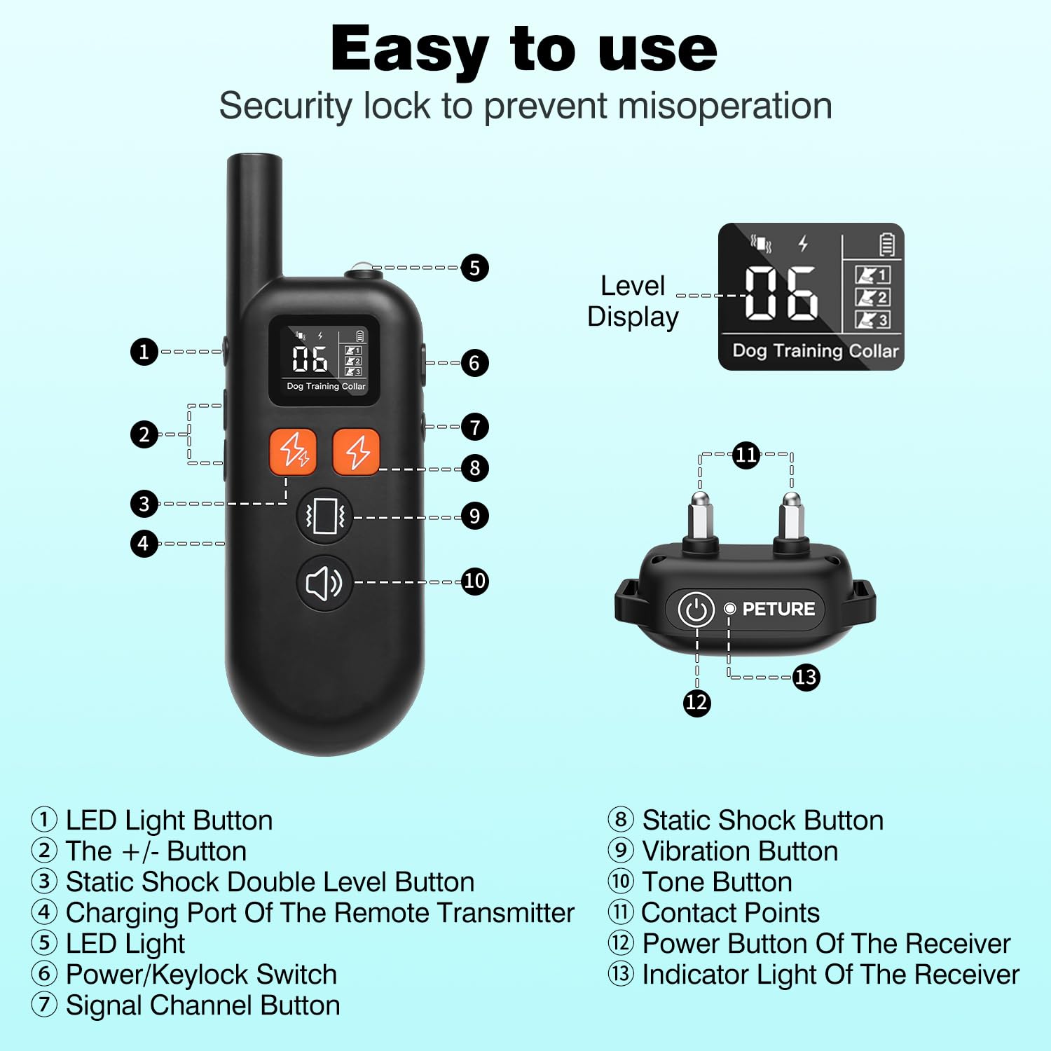 PETURE remote flashlight aids locating dogs during evening walks