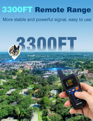 Peture remote control display featuring Beep, Vibration, and Static options