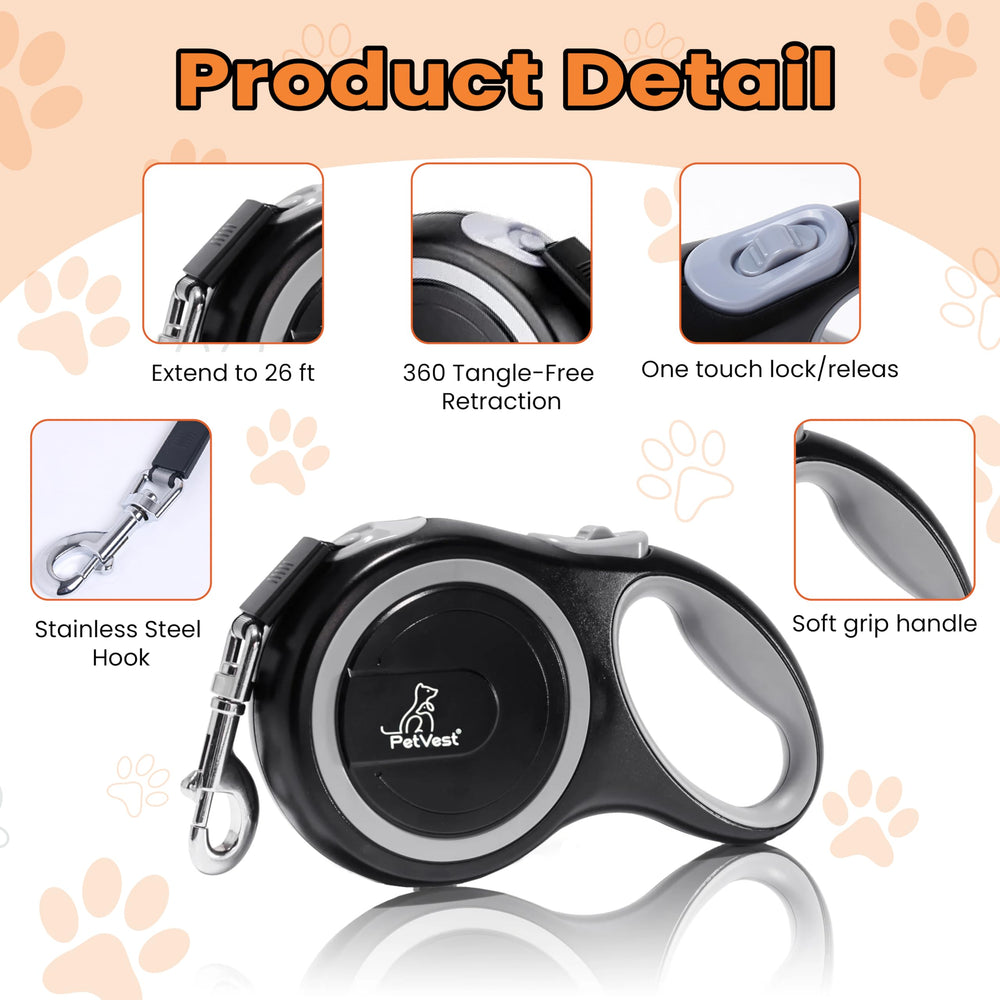 PetVest heavy-duty nylon tape ensures durability for strong pullers.