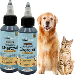 PetVet Medic flavored charcoal gel bottle for quick at-home first aid