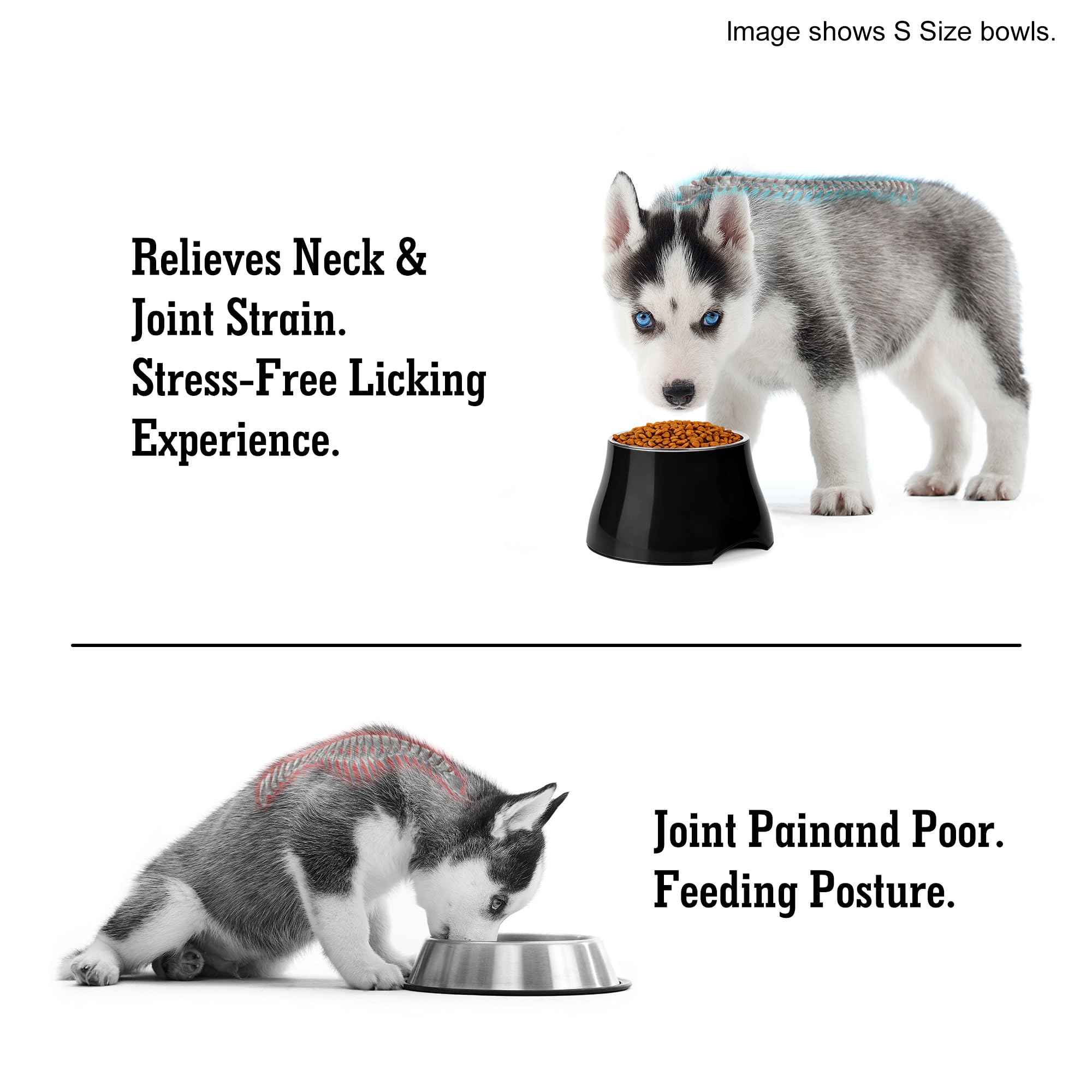 Petvillage anti-slip base keeps the dish steady during eager mealtime.