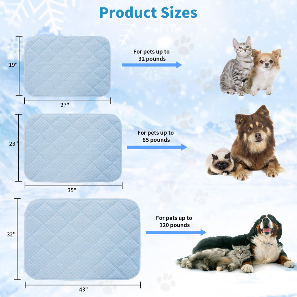 Petvolve mat showing the cozy winter flannel side for warmth.