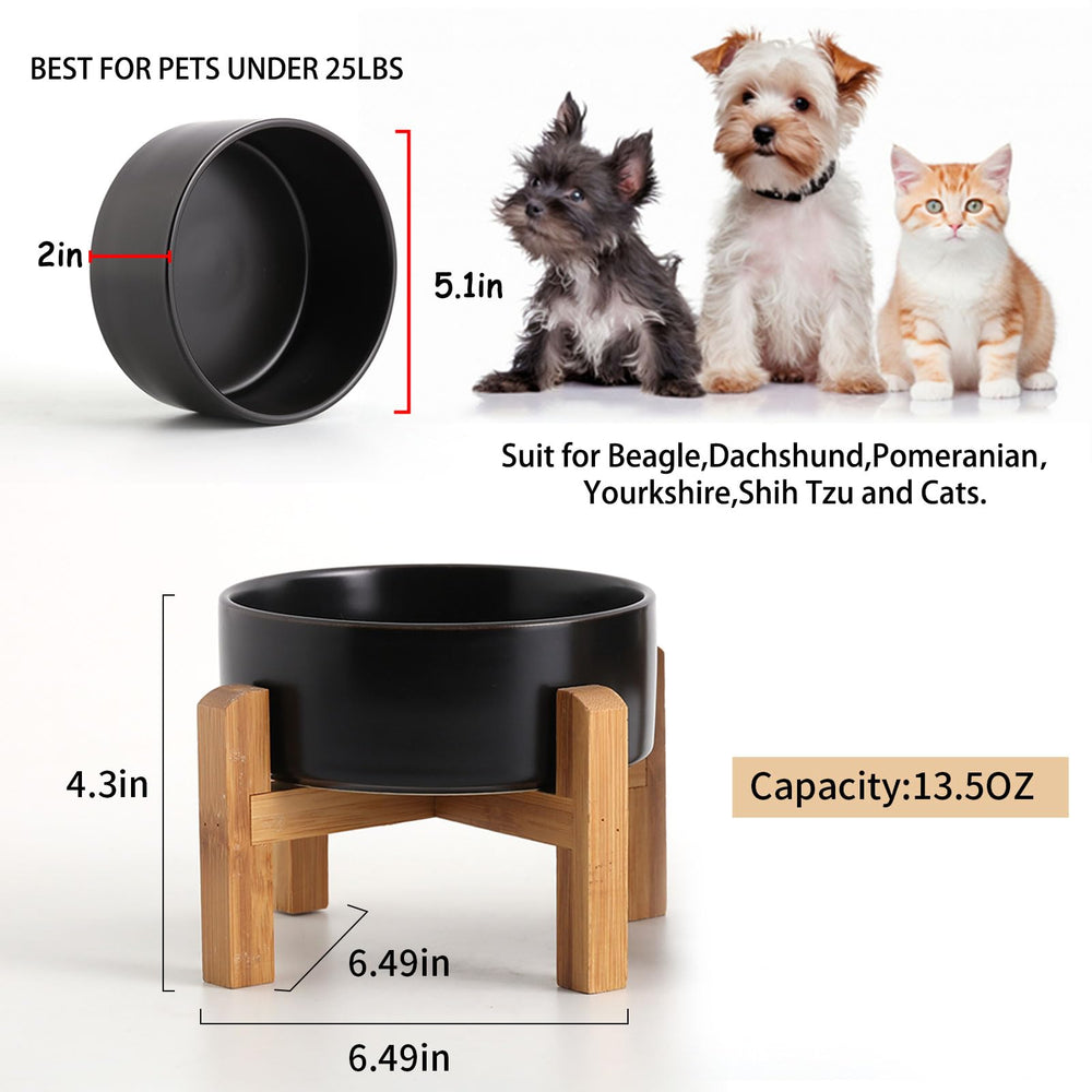 Petygooing bamboo wood stand provides stable non-slip base.