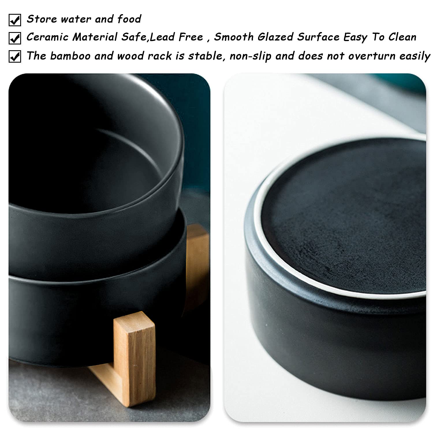 Petygooing dual-bowl set offers food and water at a convenient height