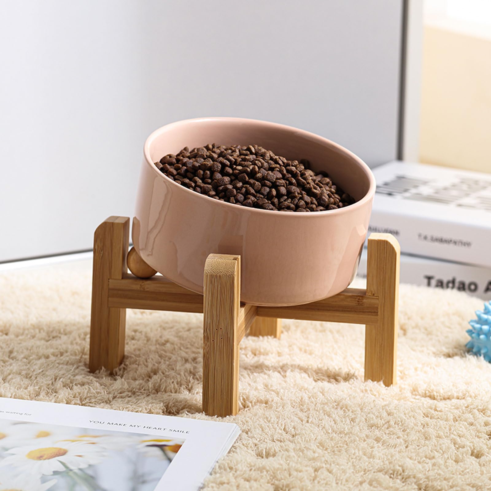 Petygooing modern boho wood stand complements home decor