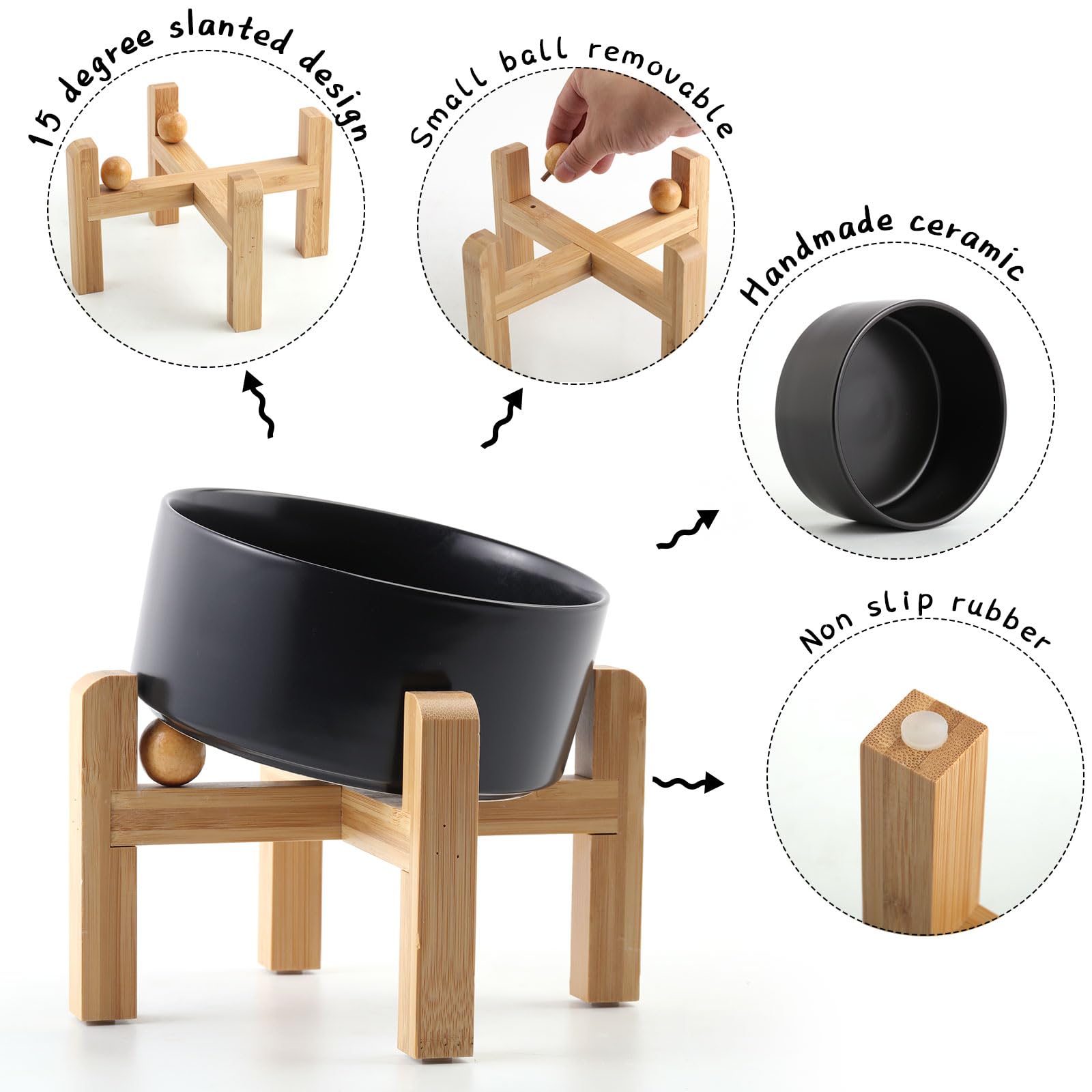 Petygooing tilted 15 degree bowl eases eating for short-nosed pets.
