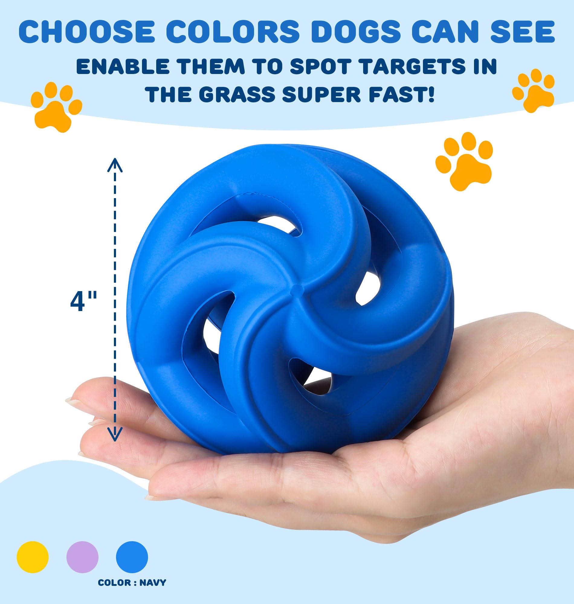 PetZee bright navy color improves visibility during outdoor play.