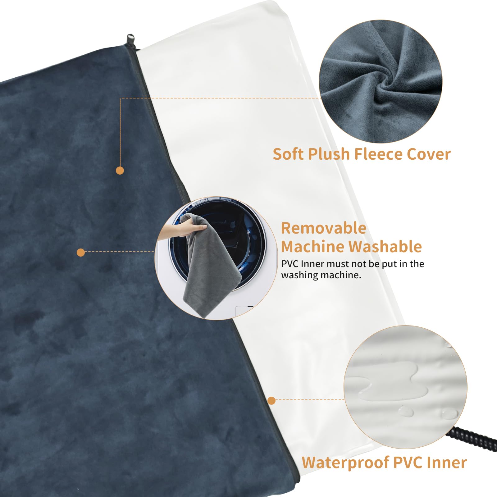 Petzooka removable washable cover keeps pet space clean