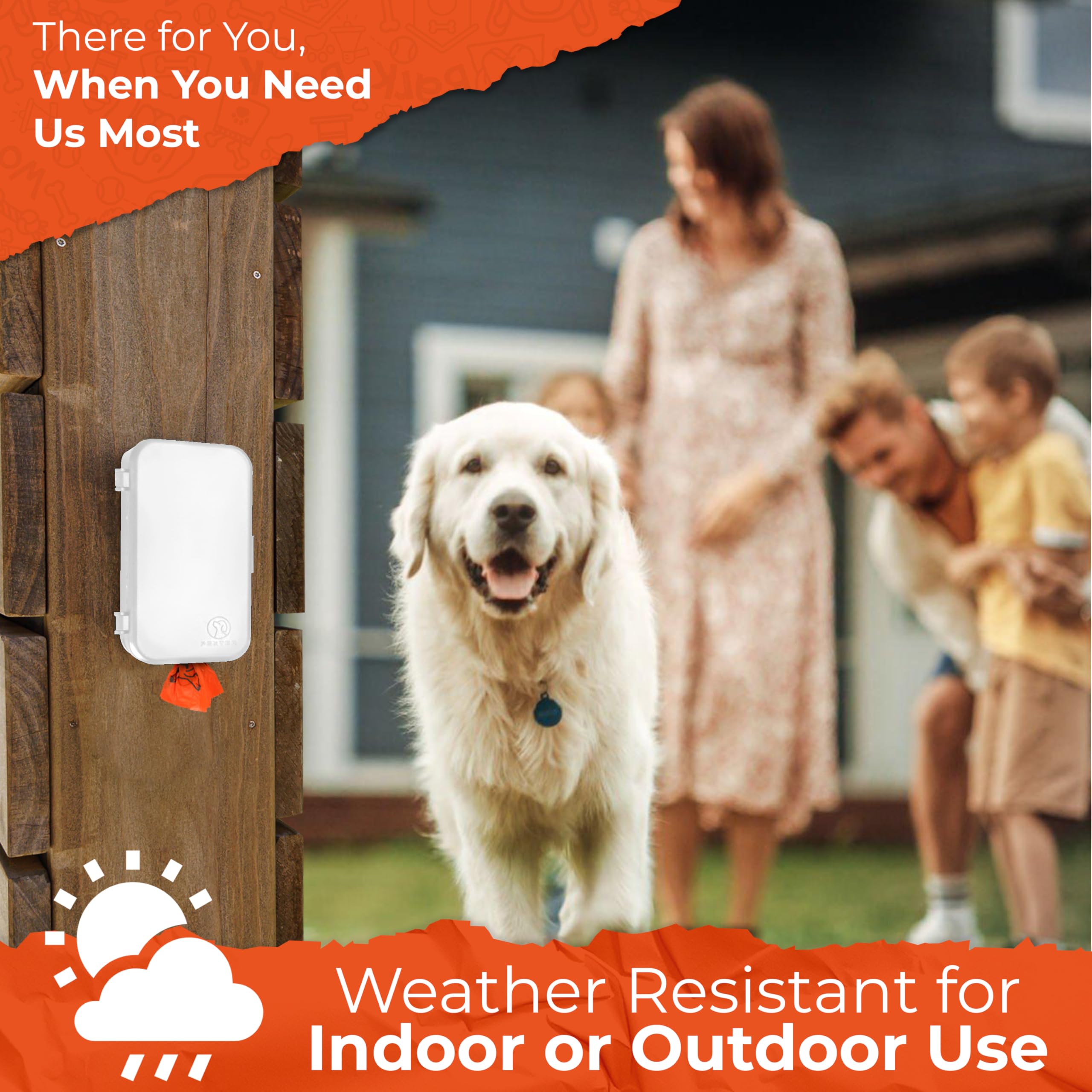 PEXTER dispenser with screw-on mount ensures sturdy outdoor setup.