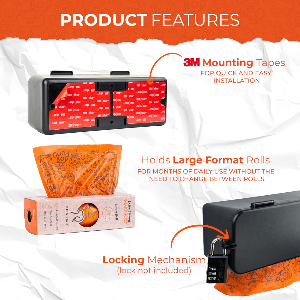 PEXTER lock-ready design deters tampering in shared spaces.