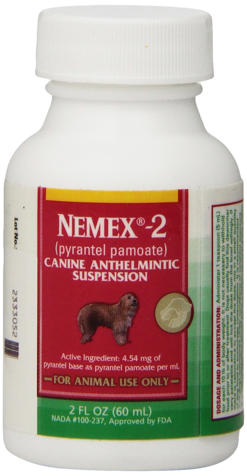 Pfizer Nemex-2 2oz bottle for easy at-home dosing.