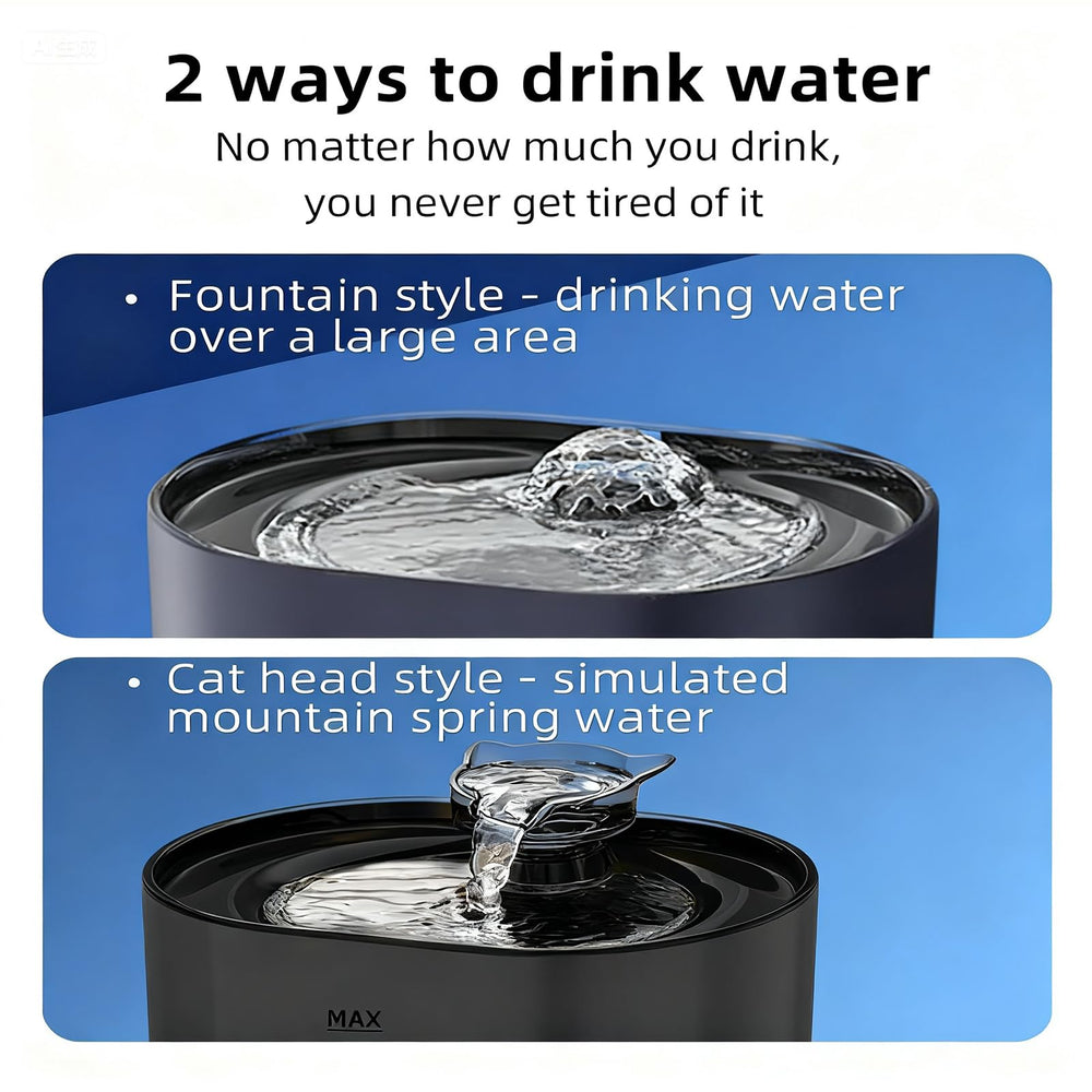 PGID cat fountain corded design providing a steady hydration source