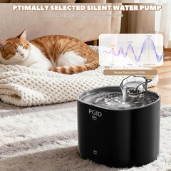 PGID cat fountain quiet 5V pump ensuring a peaceful home environment