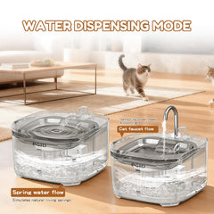 PGID cat water fountain 108oz capacity keeps pets hydrated between refills