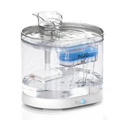 PGID cordless cat water fountain showcases cordless design for flexible pet hydration options.