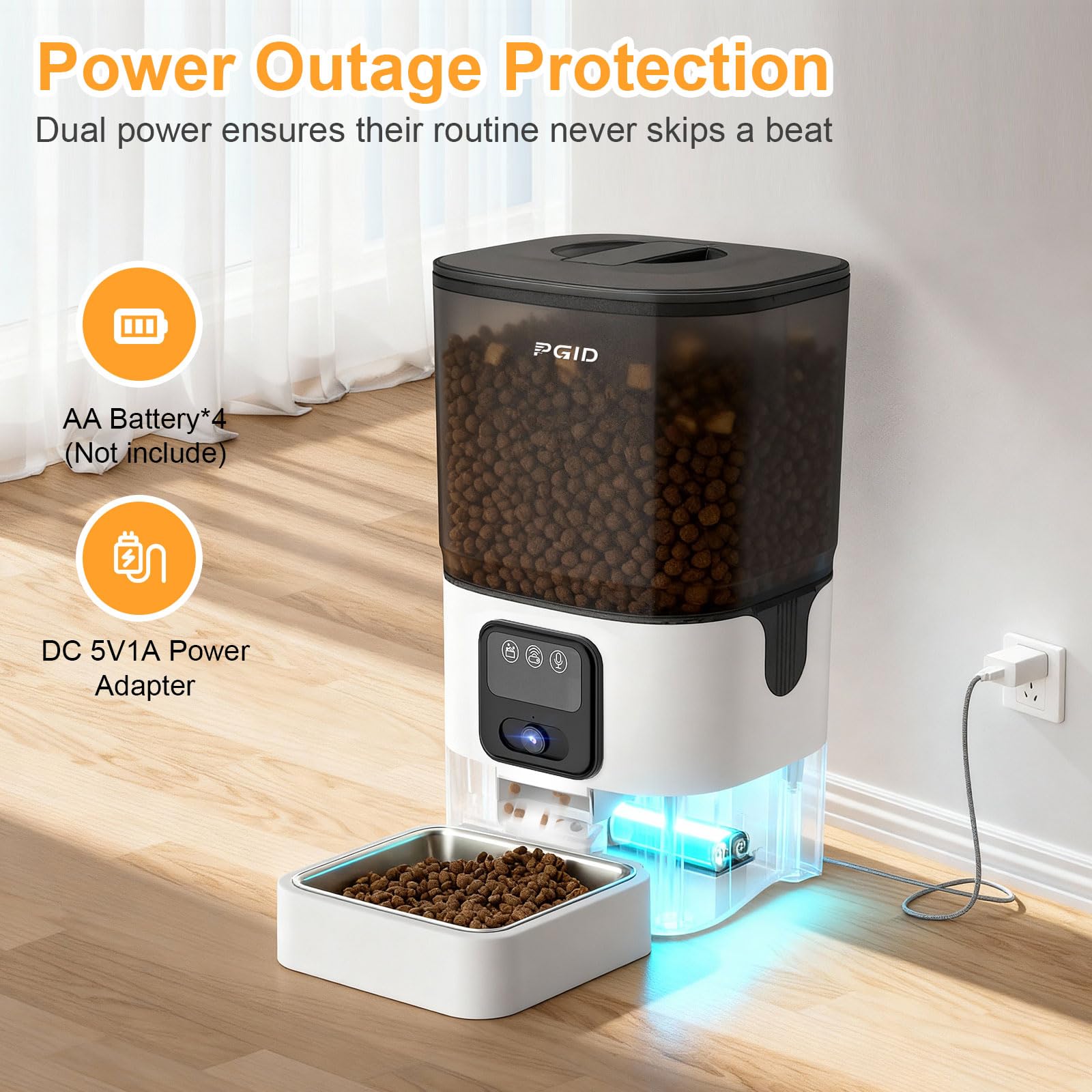 PGID motion detection alerts for pet activity updates