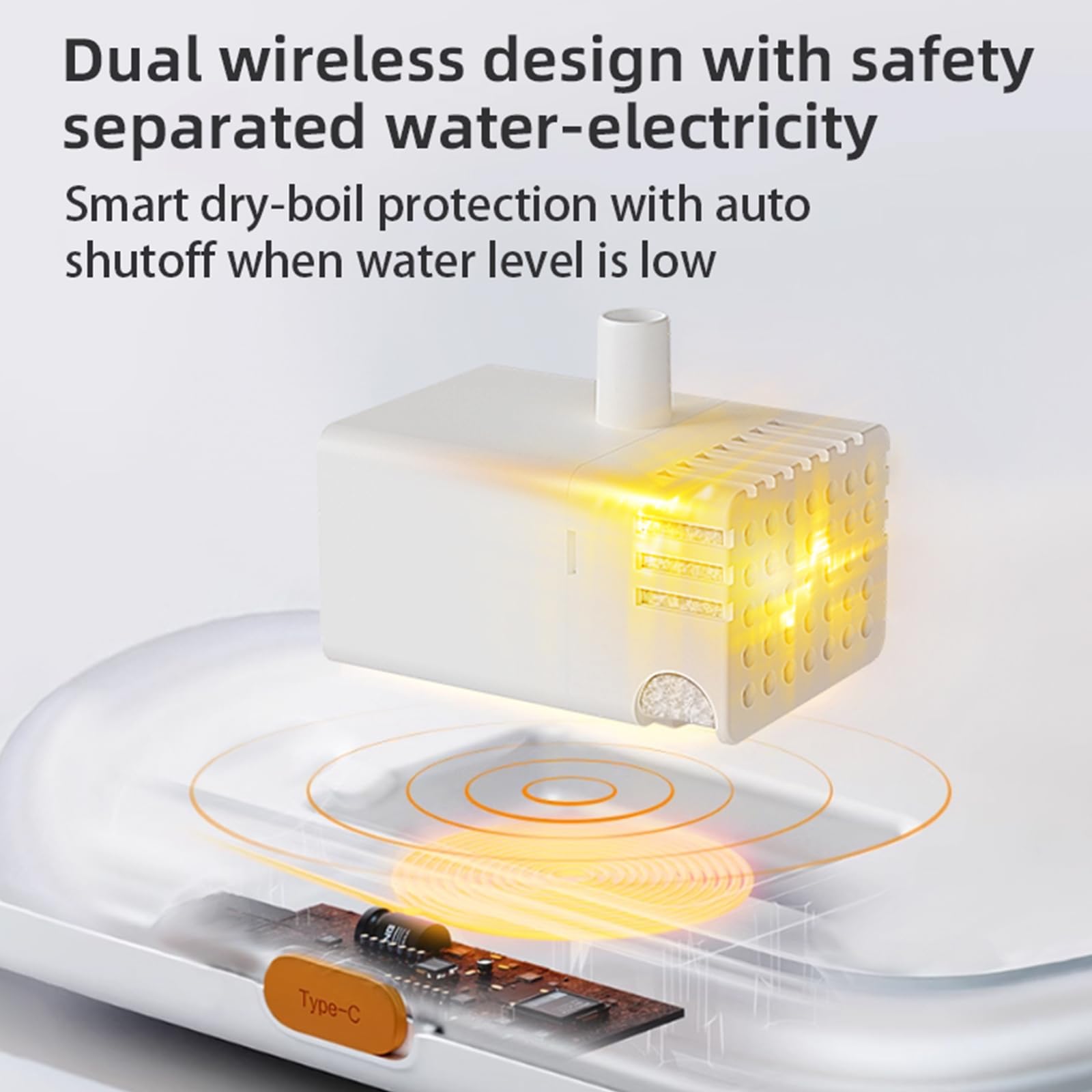 PGID wide 210 ml water tray designed for easy access.