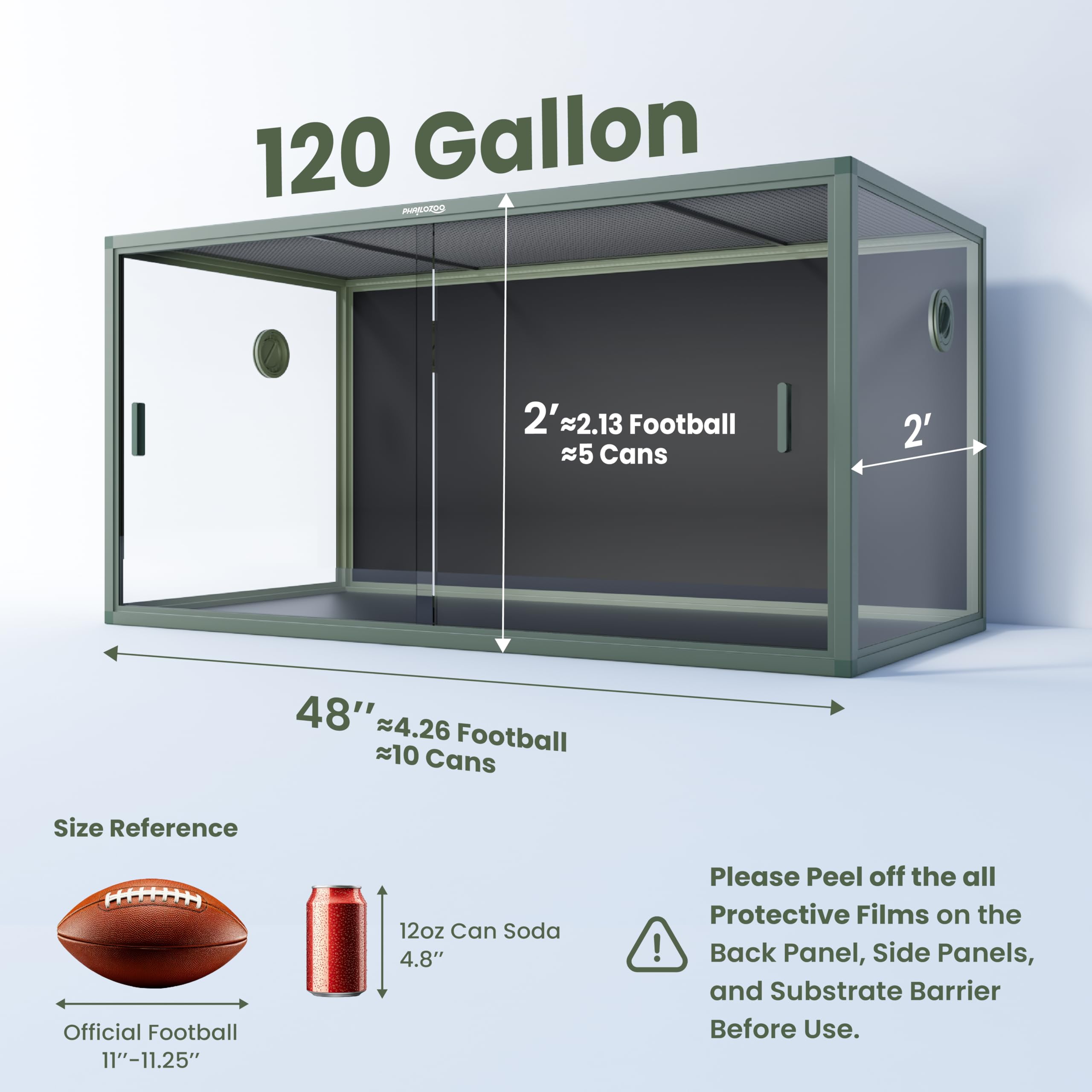 Phailozoo stackable enclosure with aluminum frame supports scalable reptile homes.
