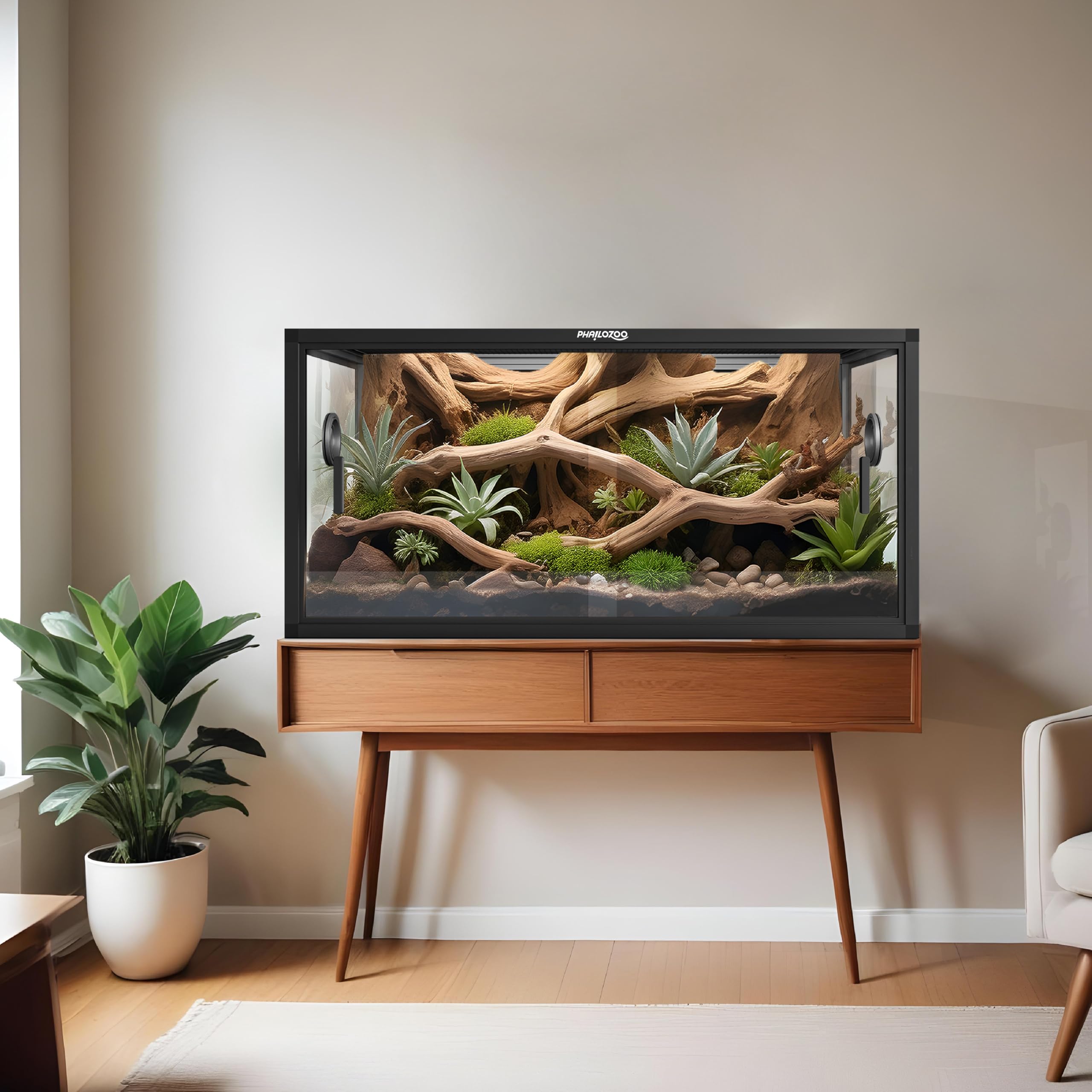 Phailozoo stackable design enables modular home reptile sanctuary